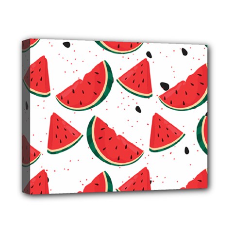 Watermelon Seamless Pattern Canvas 10  X 8  (stretched)