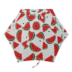 Watermelon Seamless Pattern Mini Folding Umbrellas