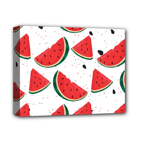 Watermelon Seamless Pattern Deluxe Canvas 14  X 11  (stretched)