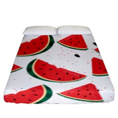 Watermelon Seamless Pattern Fitted Sheet (king Size)