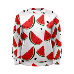 Watermelon Seamless Pattern Women s Sweatshirt