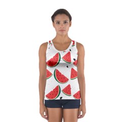 Watermelon Seamless Pattern Sport Tank Top 