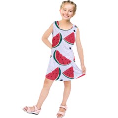 Watermelon Seamless Pattern Kids  Tunic Dress