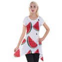 Watermelon Seamless Pattern Short Sleeve Side Drop Tunic View1