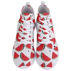 Watermelon Seamless Pattern Men s Lightweight High Top Sneakers by Jancukart