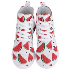 Watermelon Seamless Pattern Women s Lightweight High Top Sneakers by Jancukart