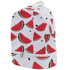 Watermelon Seamless Pattern Zip Bottom Backpack by Jancukart