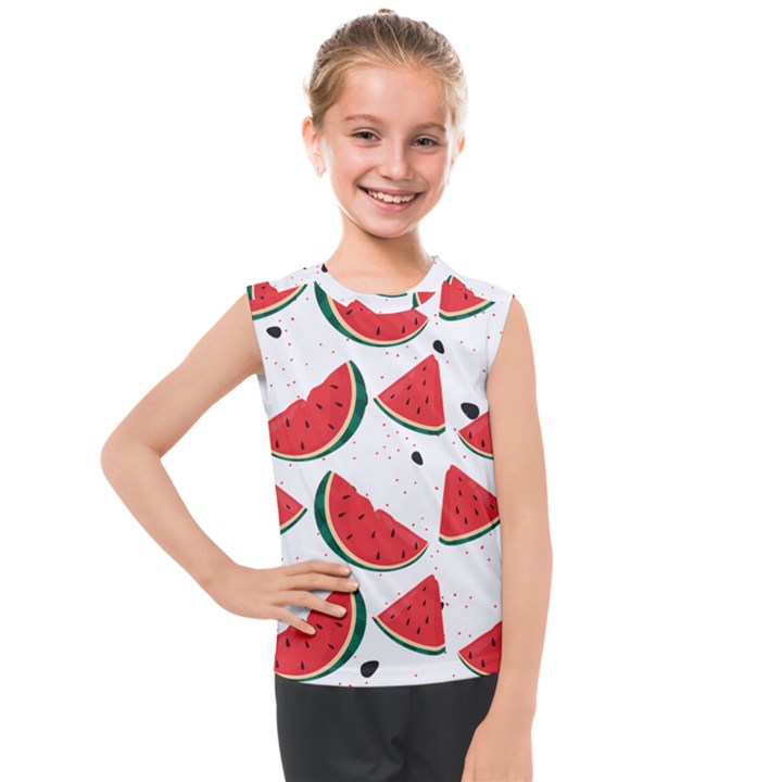 Watermelon Seamless Pattern Kids  Mesh Tank Top