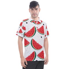 Watermelon Seamless Pattern Men s Polo Tee by Jancukart