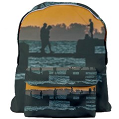 River Breakwater Sunset, Montevideo, Uruguay Giant Full Print Backpack by dflcprintsclothing