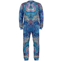 Marbling Blend Repeats Onepiece Jumpsuit (men) by kaleidomarblingart