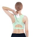 Clean Ornament Tribal Flowers  Sports Bra With Pocket View2