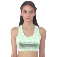 Clean Ornament Tribal Flowers  Sports Bra by ConteMonfrey