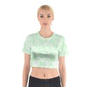 Clean Ornament Tribal Flowers  Cotton Crop Top View1