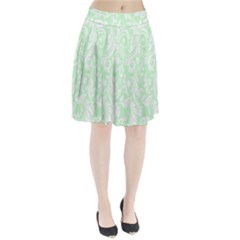 Clean Ornament Tribal Flowers  Pleated Skirt by ConteMonfrey