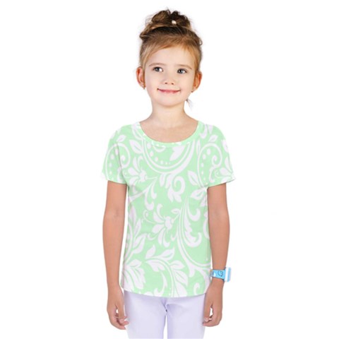 Clean Ornament Tribal Flowers  Kids  One Piece Tee by ConteMonfrey