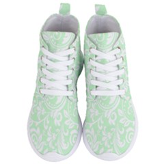 Clean Ornament Tribal Flowers  Women s Lightweight High Top Sneakers by ConteMonfrey