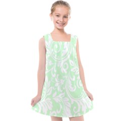 Clean Ornament Tribal Flowers  Kids  Cross Back Dress by ConteMonfrey