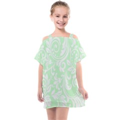 Clean Ornament Tribal Flowers  Kids  One Piece Chiffon Dress by ConteMonfrey