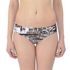 Antique Oriental Town Map  Hipster Bikini Bottoms by ConteMonfrey