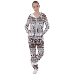 Antique Oriental Town Map  Women s Tracksuit by ConteMonfrey