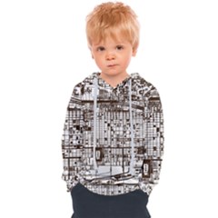 Antique Oriental Town Map  Kids  Overhead Hoodie by ConteMonfrey