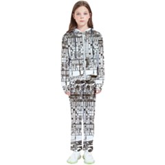 Antique Oriental Town Map  Kids  Tracksuit by ConteMonfrey