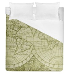 Vintage Mapa Mundi  Duvet Cover (queen Size) by ConteMonfrey