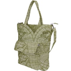 Vintage Mapa Mundi  Shoulder Tote Bag by ConteMonfrey