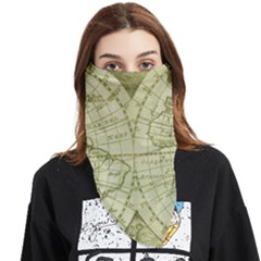 Vintage Mapa Mundi  Face Covering Bandana (triangle) by ConteMonfrey