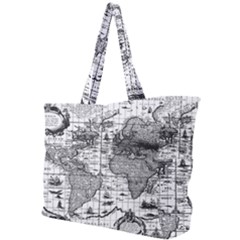 Antique Mapa Mundi Revisited Simple Shoulder Bag by ConteMonfrey