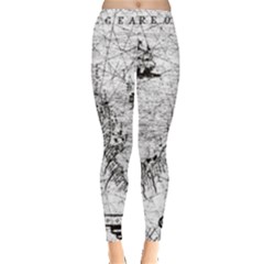 Antique Mercant Map  Leggings  by ConteMonfrey