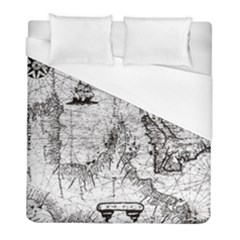 Antique Mercant Map  Duvet Cover (full/ Double Size) by ConteMonfrey