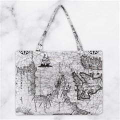 Antique Mercant Map  Medium Tote Bag by ConteMonfrey