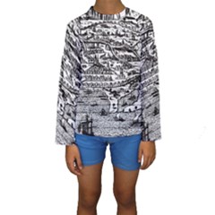 Old Civilization Kids  Long Sleeve Swimwear by ConteMonfrey