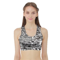 Old Civilization Sports Bra With Border by ConteMonfrey