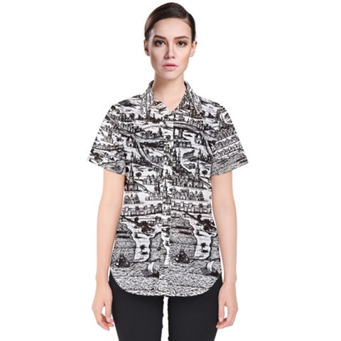 Old Civilization Women s Short Sleeve Shirt by ConteMonfrey