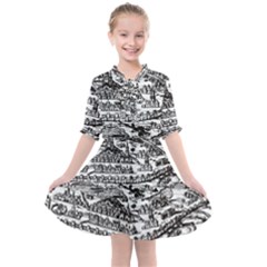 Old Civilization Kids  All Frills Chiffon Dress by ConteMonfrey