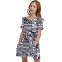 Old Civilization Kids  Frilly Sleeves Pocket Dress View3