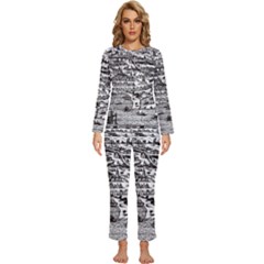 Old Civilization Womens  Long Sleeve Lightweight Pajamas Set