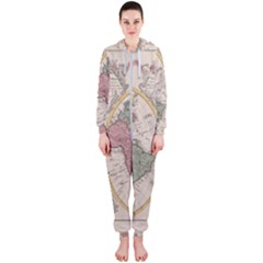 Mapa Mundi 1775 Hooded Jumpsuit (ladies) by ConteMonfrey