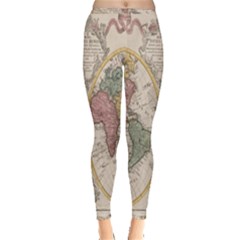 Mapa Mundi 1775 Inside Out Leggings by ConteMonfrey