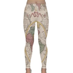 Mapa Mundi 1775 Lightweight Velour Classic Yoga Leggings by ConteMonfrey