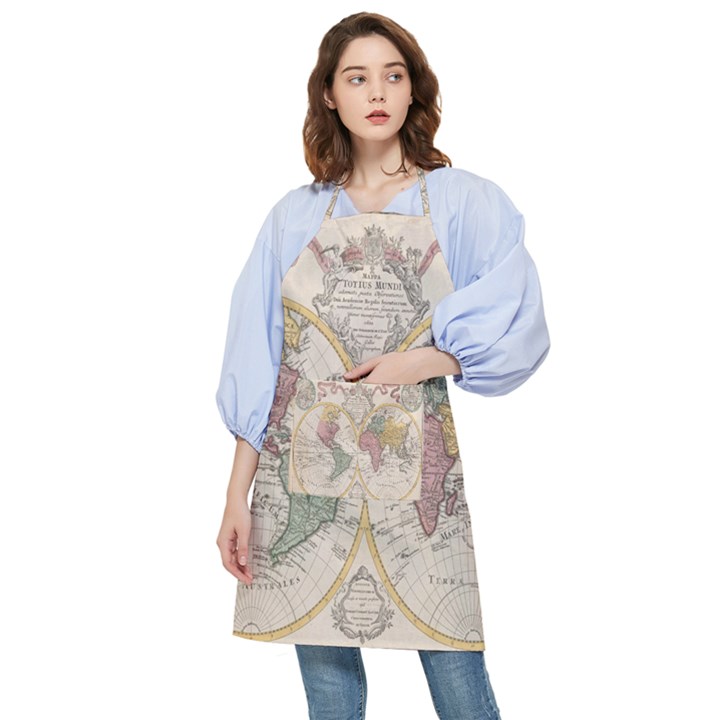 Mapa Mundi 1775 Pocket Apron