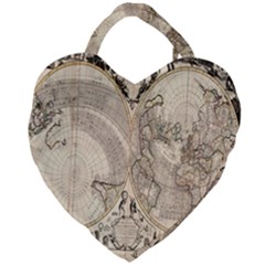 Mapa Mundi - 1774 Giant Heart Shaped Tote