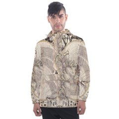 Mapa Mundi - 1774 Men s Front Pocket Pullover Windbreaker by ConteMonfrey