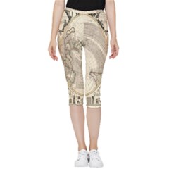 Mapa Mundi - 1774 Inside Out Lightweight Velour Capri Leggings  by ConteMonfrey