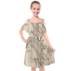 Mapa Mundi - 1774 Kids  Cut Out Shoulders Chiffon Dress by ConteMonfrey