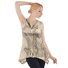 Mapa Mundi - 1774 Side Drop Tank Tunic by ConteMonfrey