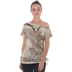 Mapa Mundi - 1774 Off Shoulder Tie-up Tee